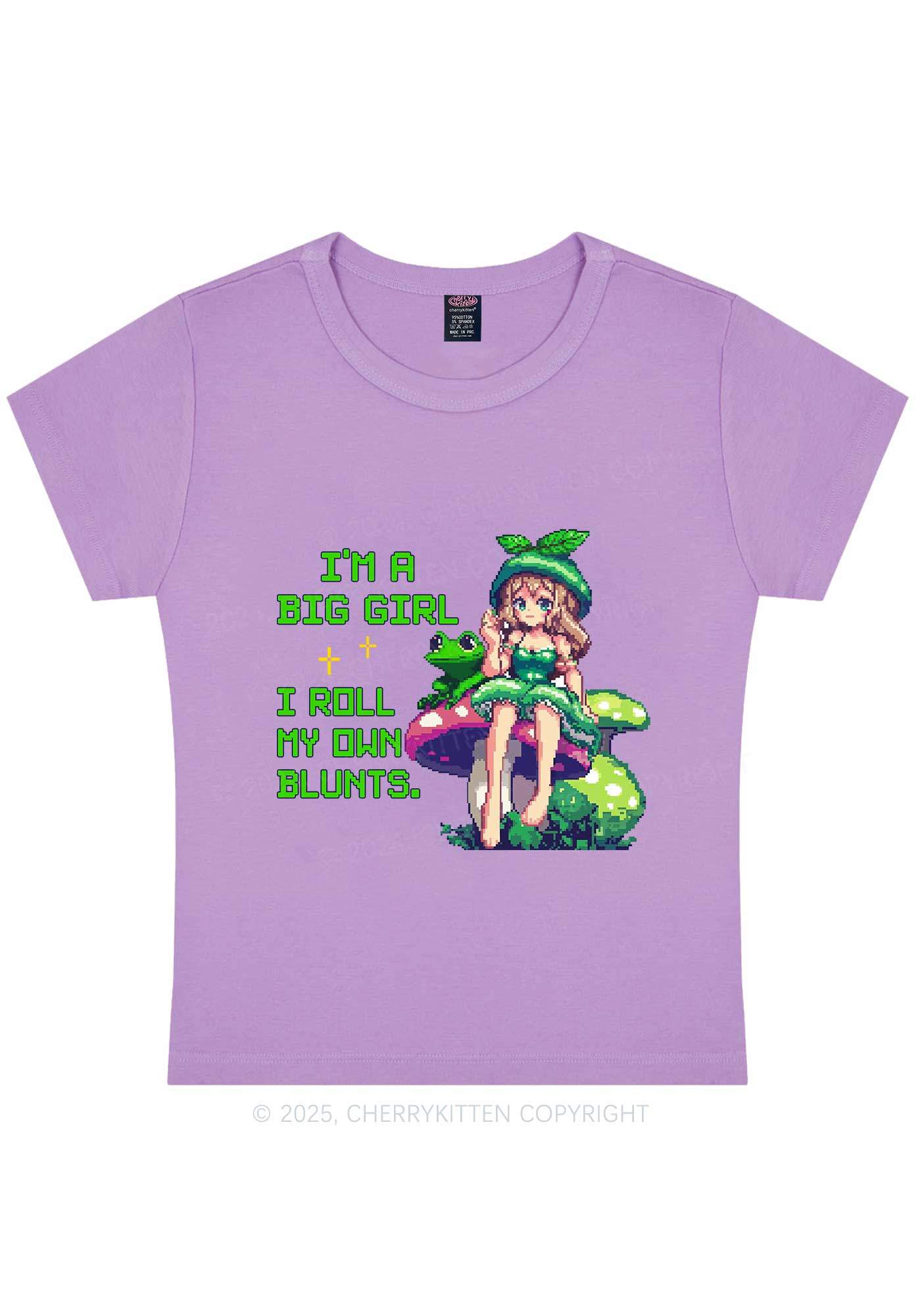 Roll My Own Blunts Y2K Baby Tee Cherrykitten