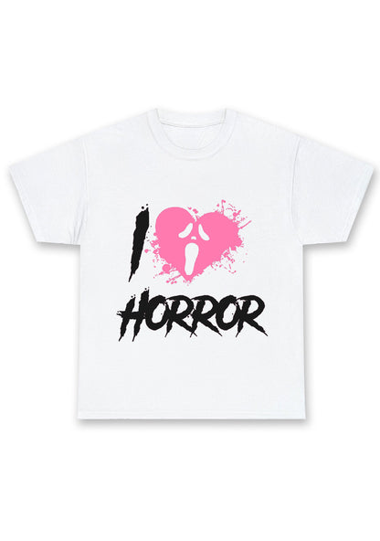 Halloween I Love Horror Chunky Shirt