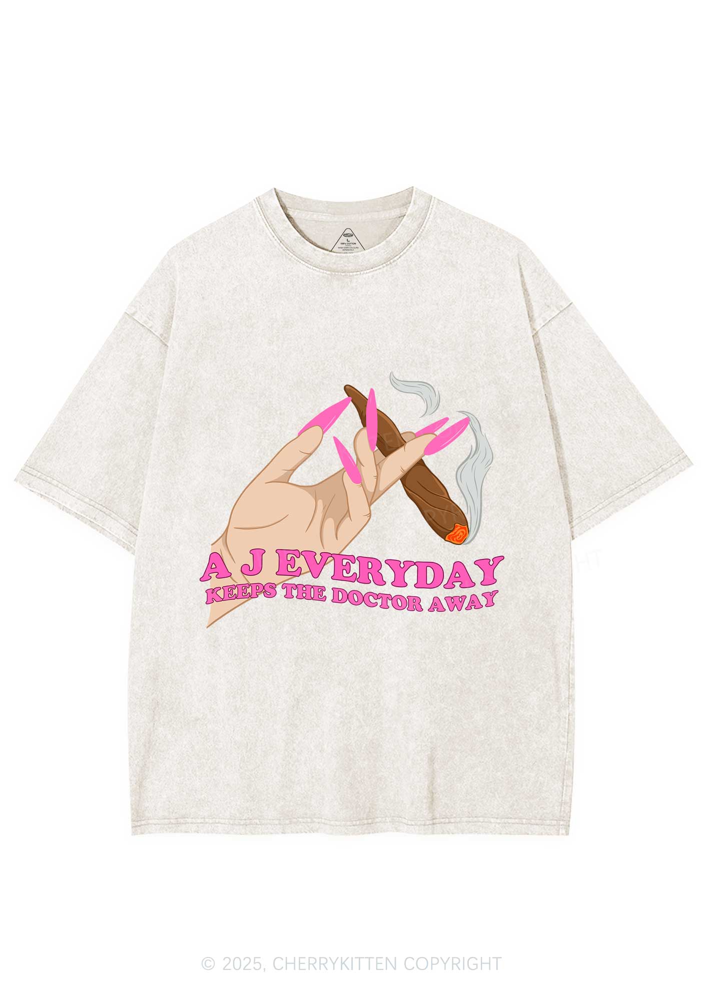 A J Everyday Y2K Washed Tee Cherrykitten