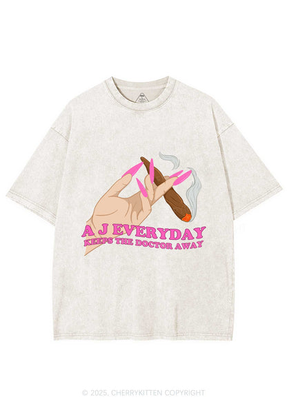 A J Everyday Y2K Washed Tee Cherrykitten
