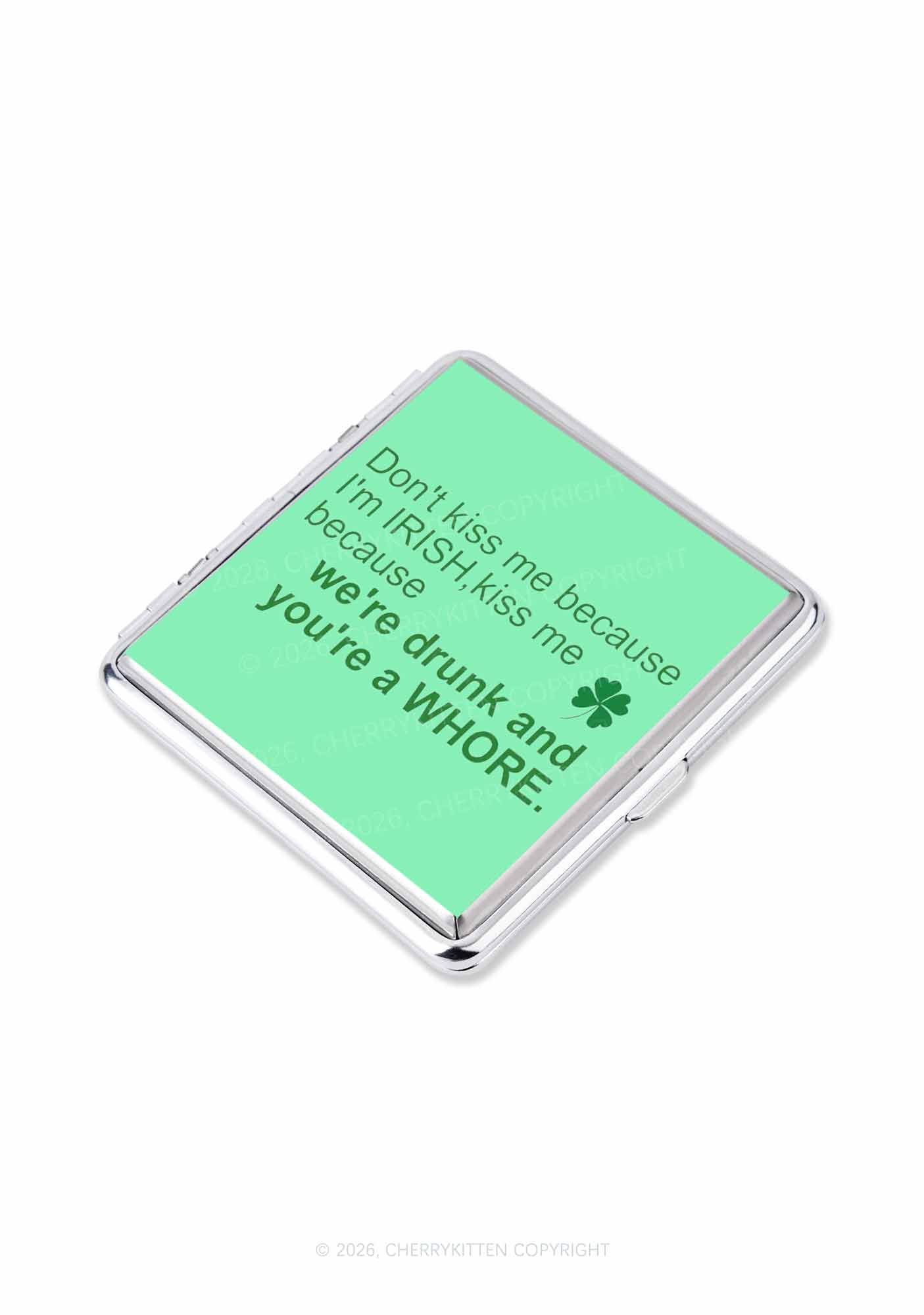 Drunk And Hore St Patricks Y2K Cigarette Case Cherrykitten