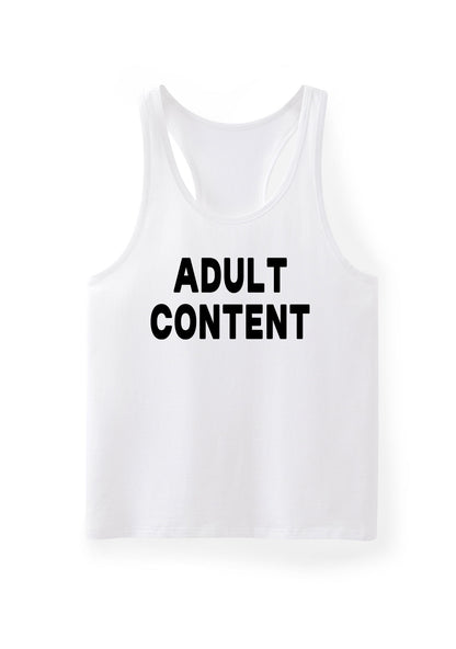 Adult Content Y2K Men Racerback Tank Top Cherrykitten