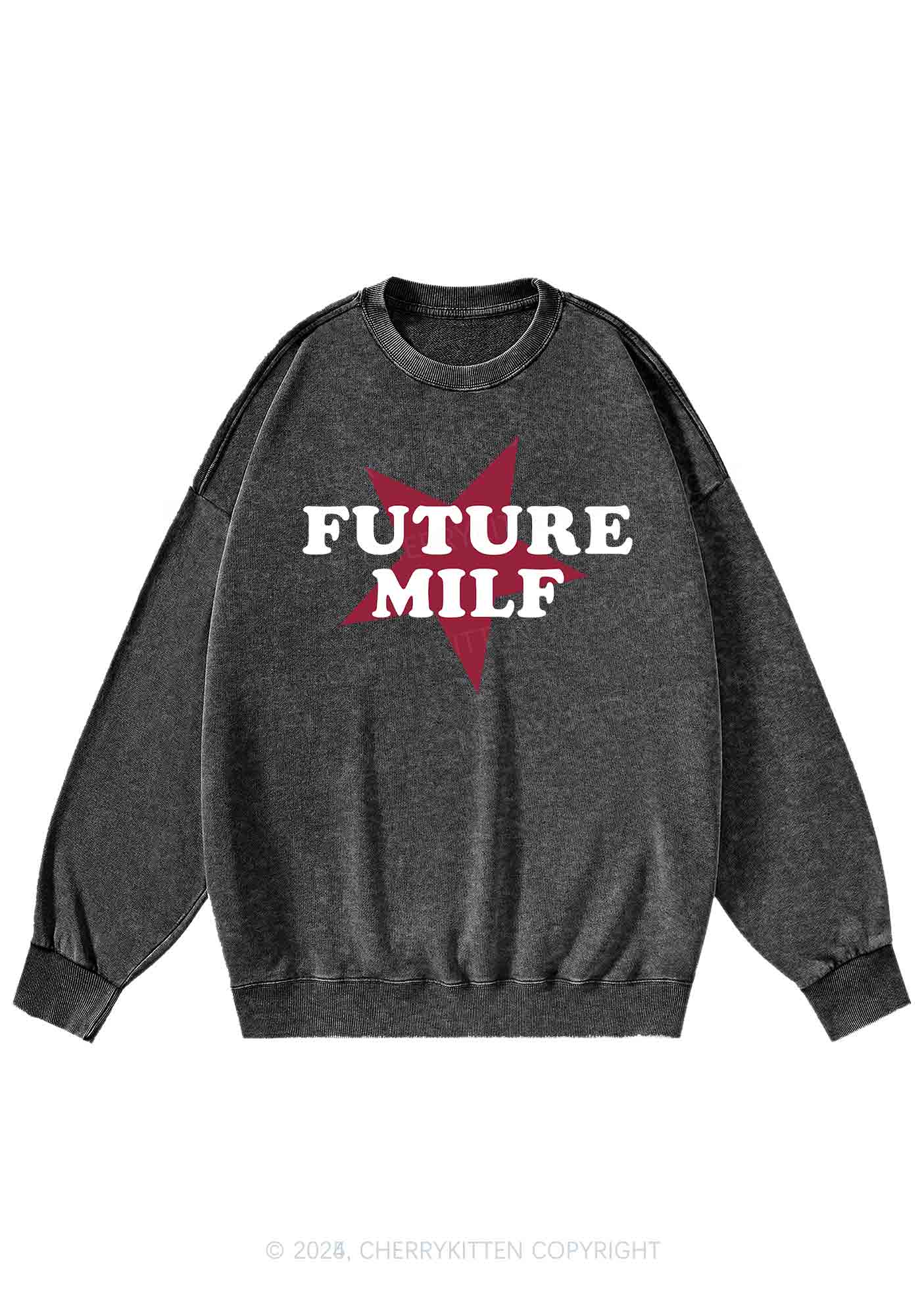 Future Mxxf Y2K Washed Sweatshirts Cherrykitten