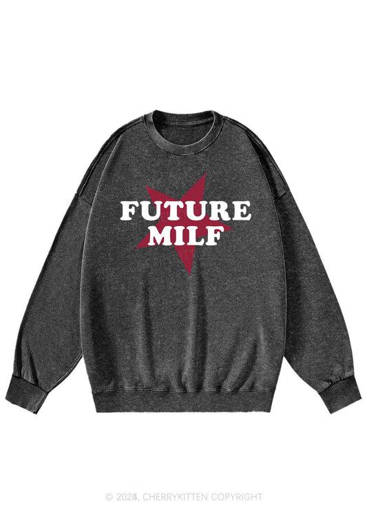 Future Mxxf Y2K Washed Sweatshirts Cherrykitten