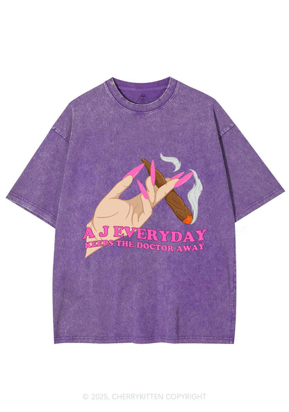 A J Everyday Y2K Washed Tee Cherrykitten