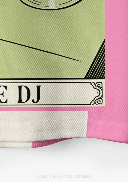 Red Panda The DJ Y2K Crop Sport Jersey Shirts Cherrykitten