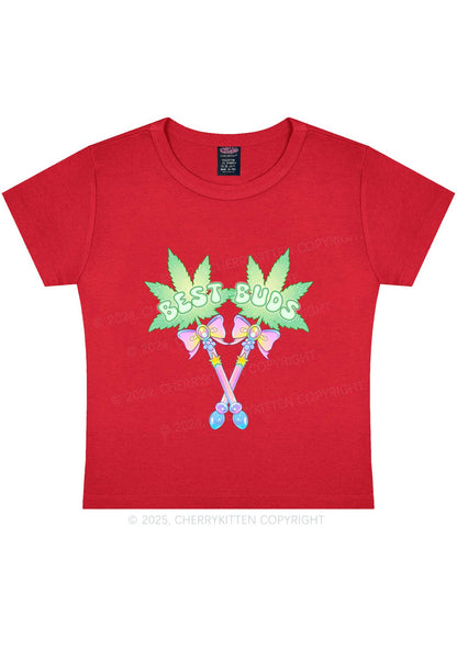 Best Buds Y2K Baby Tee Cherrykitten