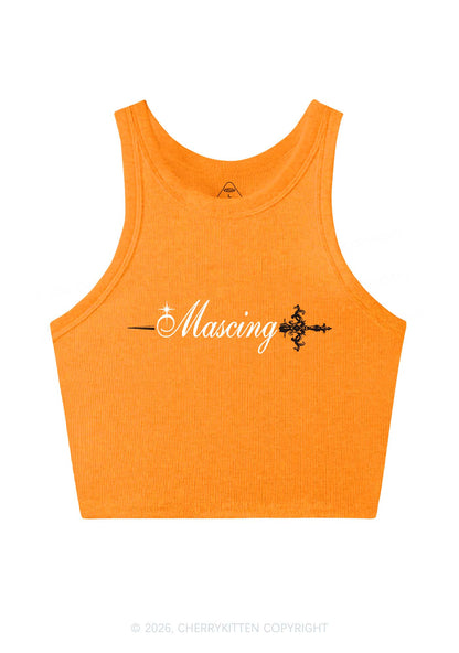 Mascing Sword Pride Y2K Crop Tank Top Cherrykitten