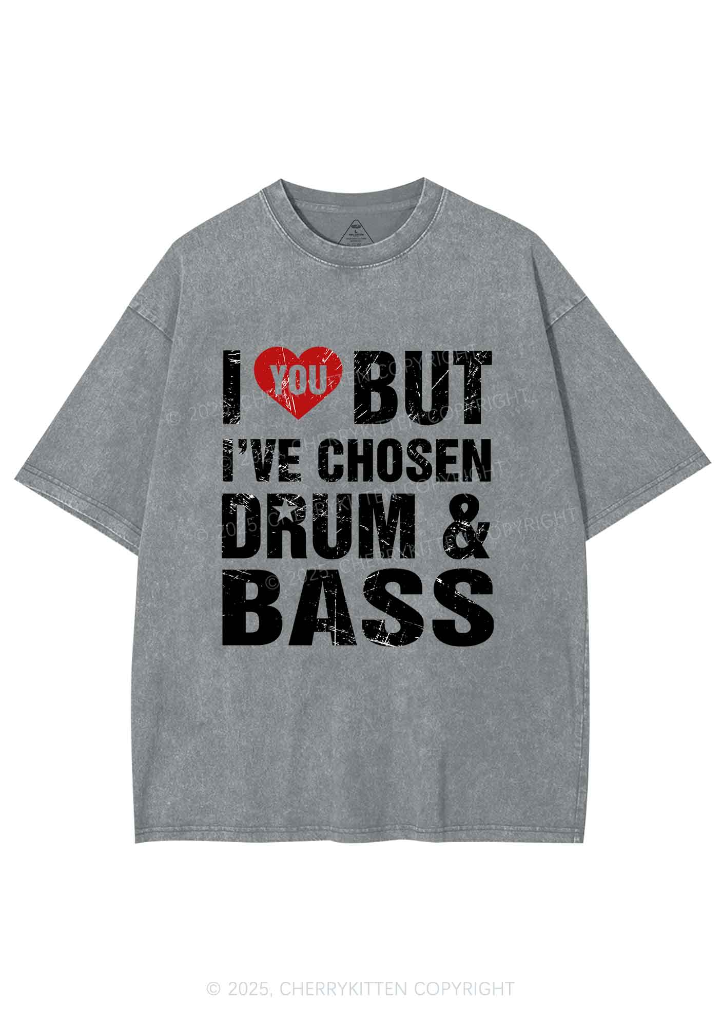 Chosen Drum And Bass Y2K Shirts Washed Tee Cherrykitten