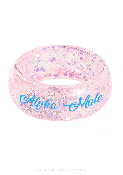 Alpha Male Y2K Cuff Bangle Cherrykitten