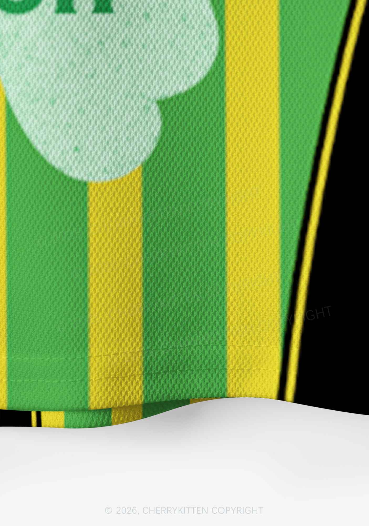 Custom Zero Percent Irish St Patricks Y2K Crop Sport Jersey Shirts Cherrykitten