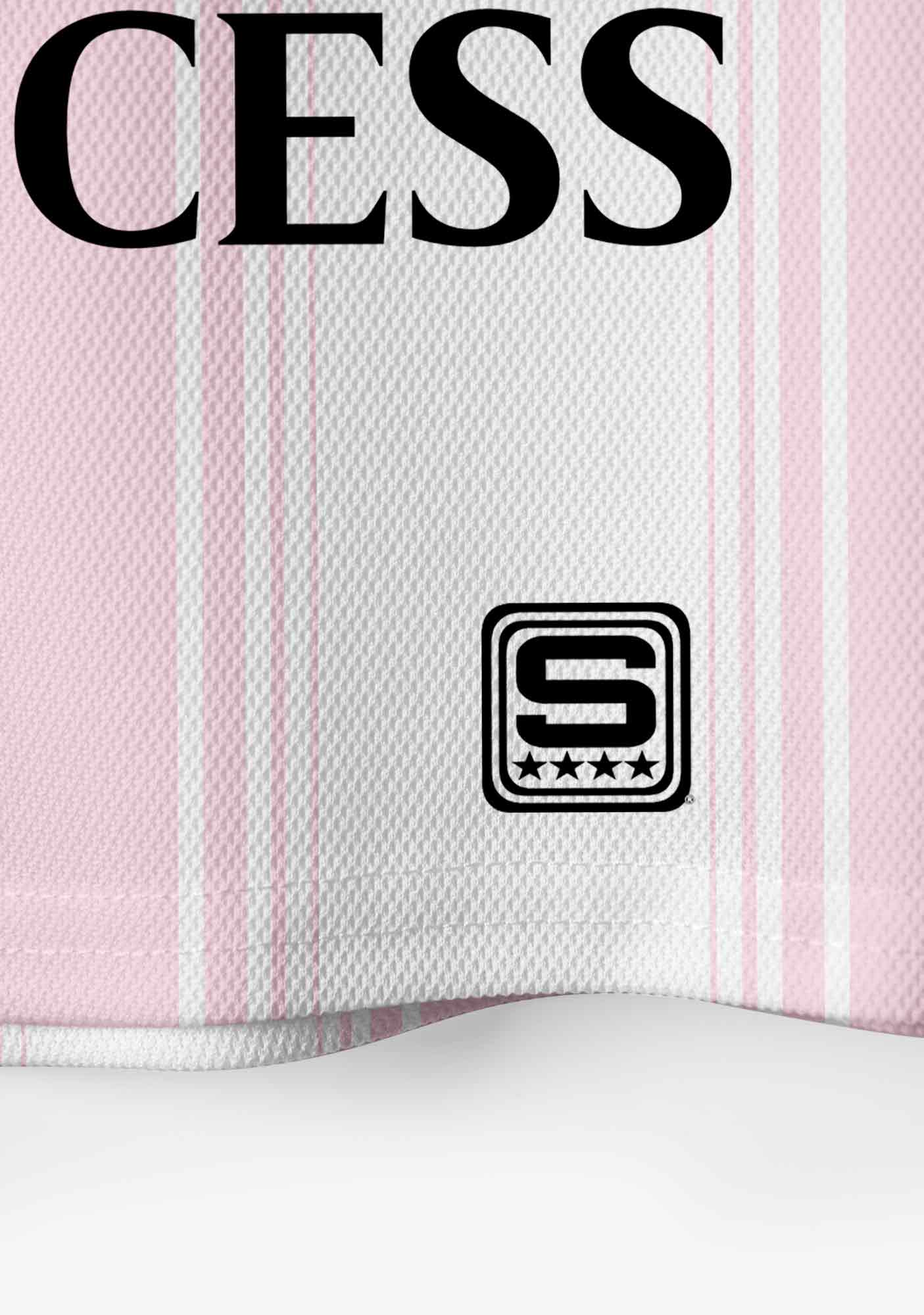 Pale Pink Lesbian Princess Pride Y2K Crop Sport Jersey Shirts Cherrykitten