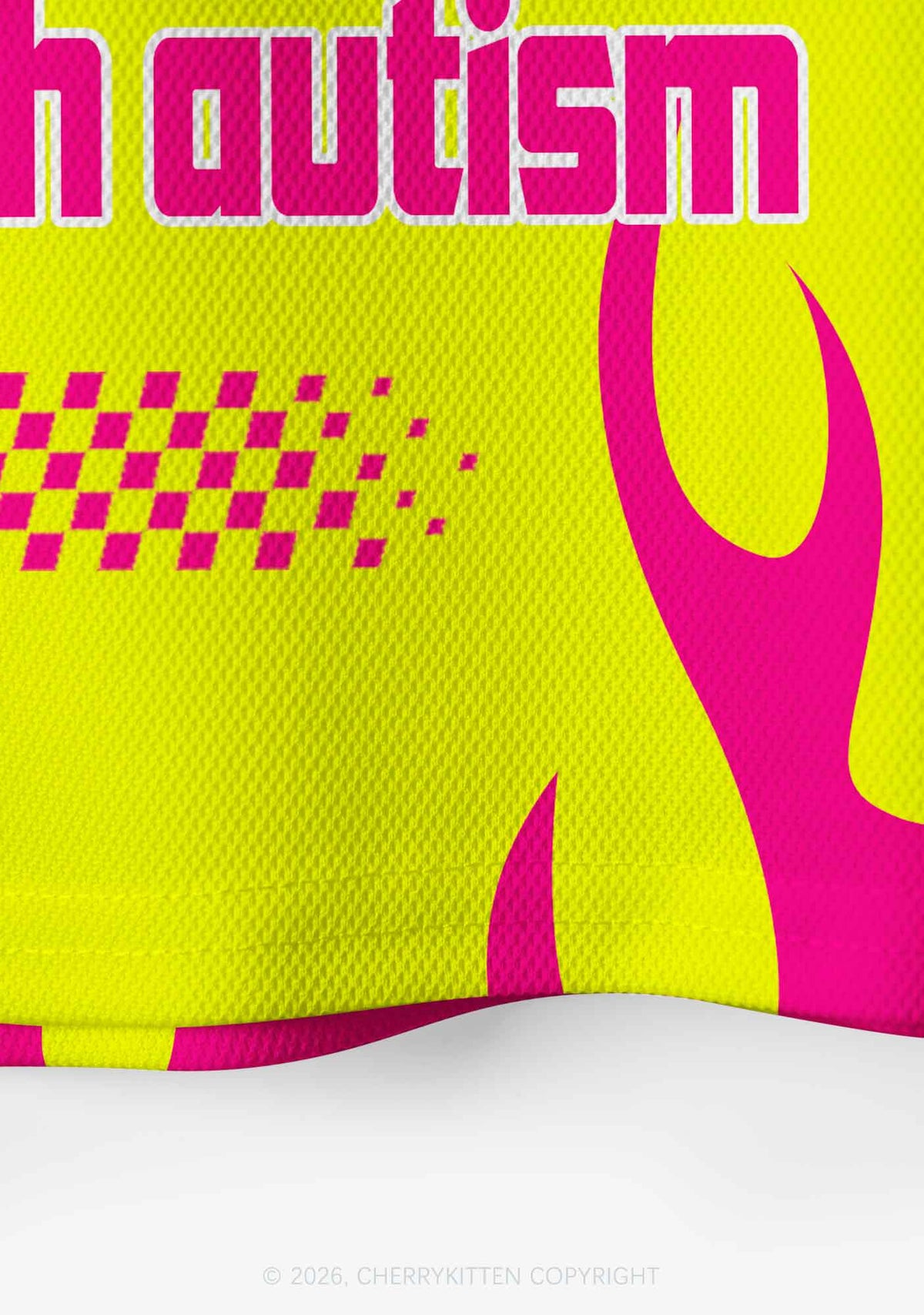 Worlds Best Nonbinary With Autism Y2K Crop Sport Jersey Shirts Cherrykitten