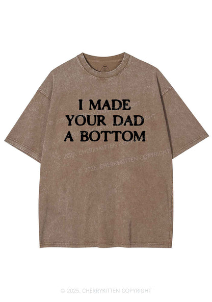 Made Your Dad Bottom Pride Y2K Shirts Washed Tee Cherrykitten