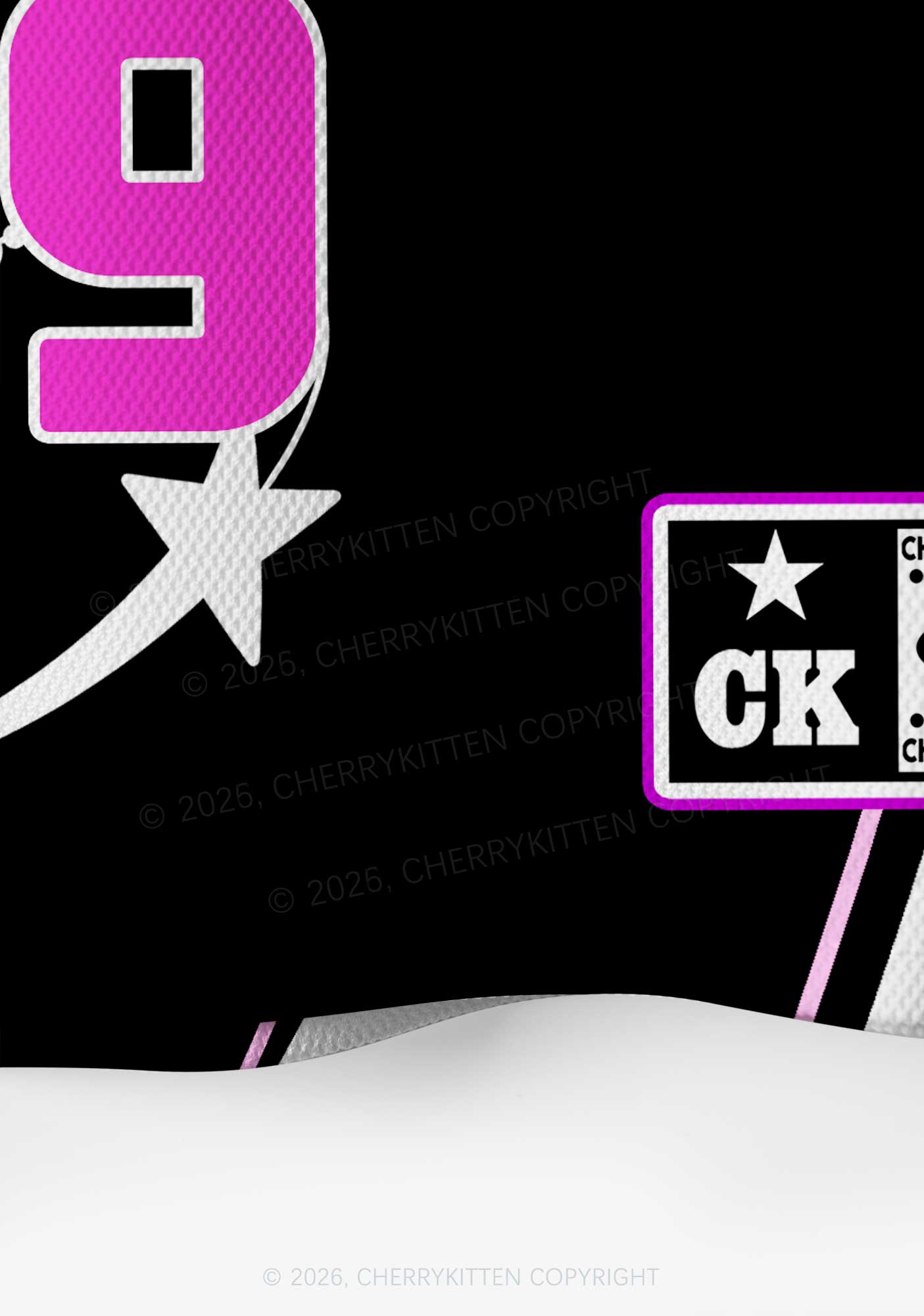 Black BDSM Y2K Crop Sport Jersey Shirts Cherrykitten