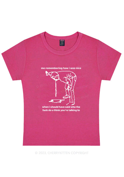 Curvy How I Was Nice Y2K Baby Tee Cherrykitten