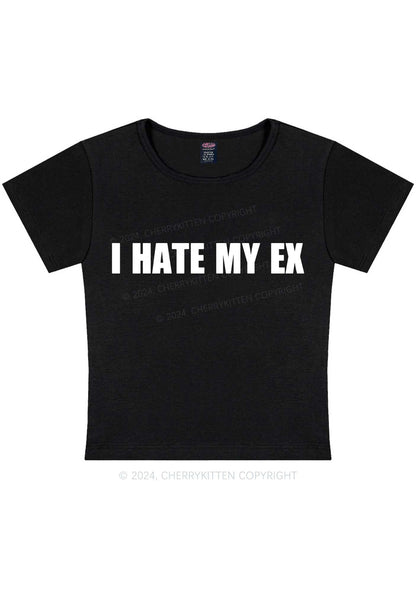 I Hate My EX Y2K Baby Tee Cherrykitten