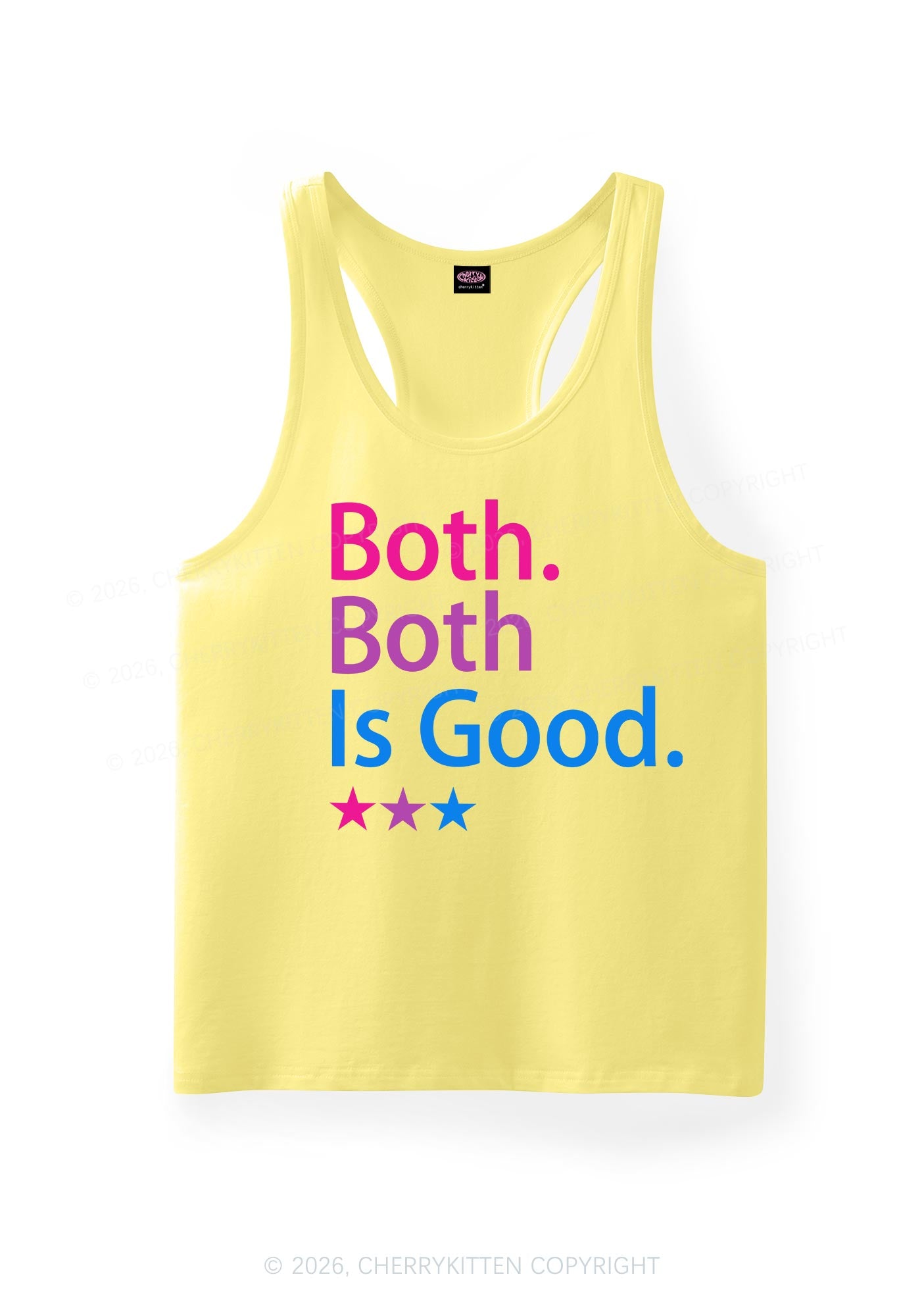 Both Is Good Pride Y2K Men Racerback Tank Top Cherrykitten