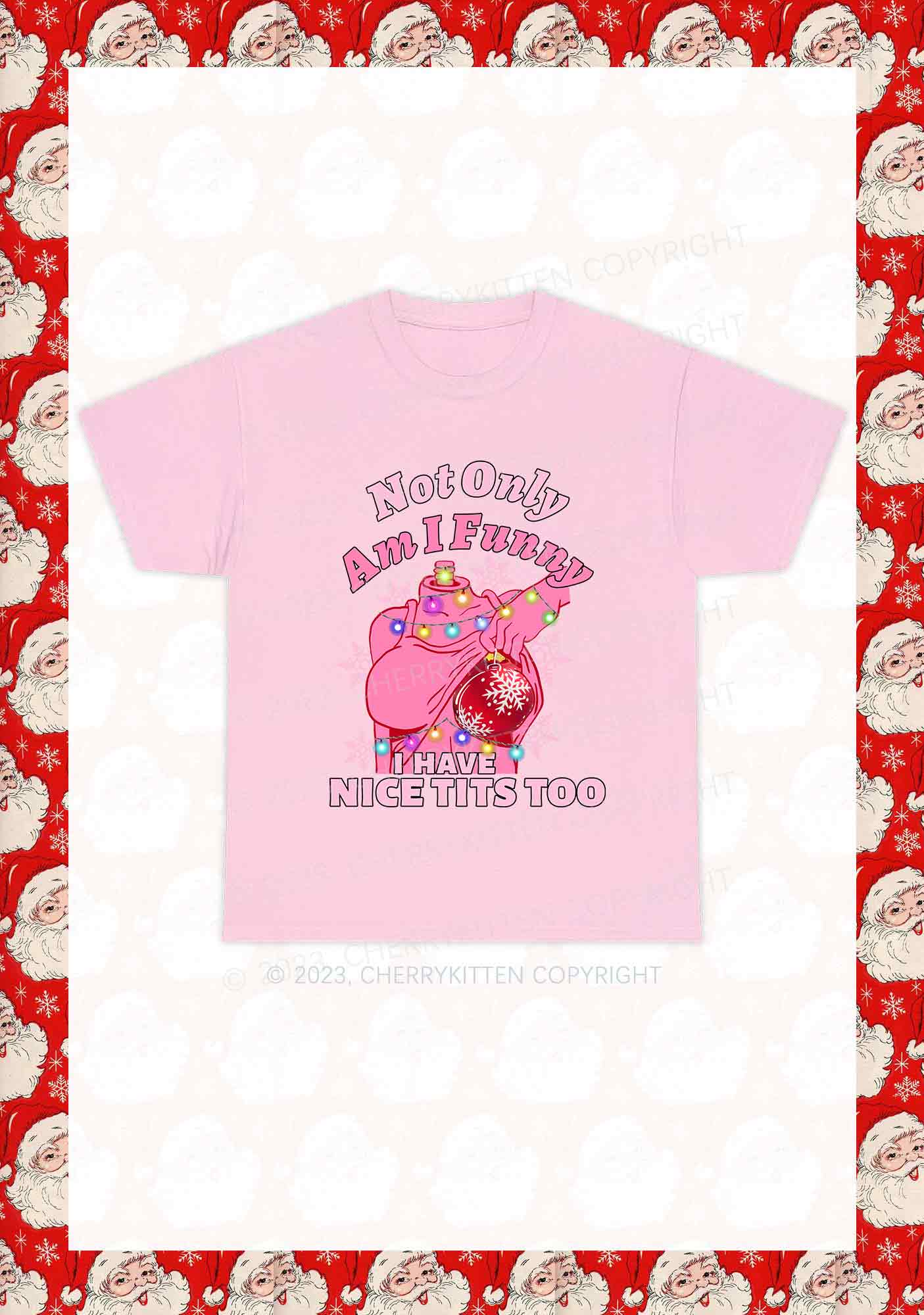 I Have Nice Dots Too Christmas Y2K Chunky Shirt Cherrykitten