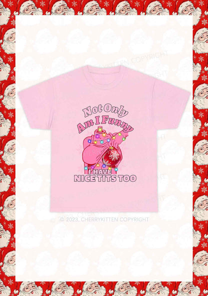 I Have Nice Dots Too Christmas Y2K Chunky Shirt Cherrykitten