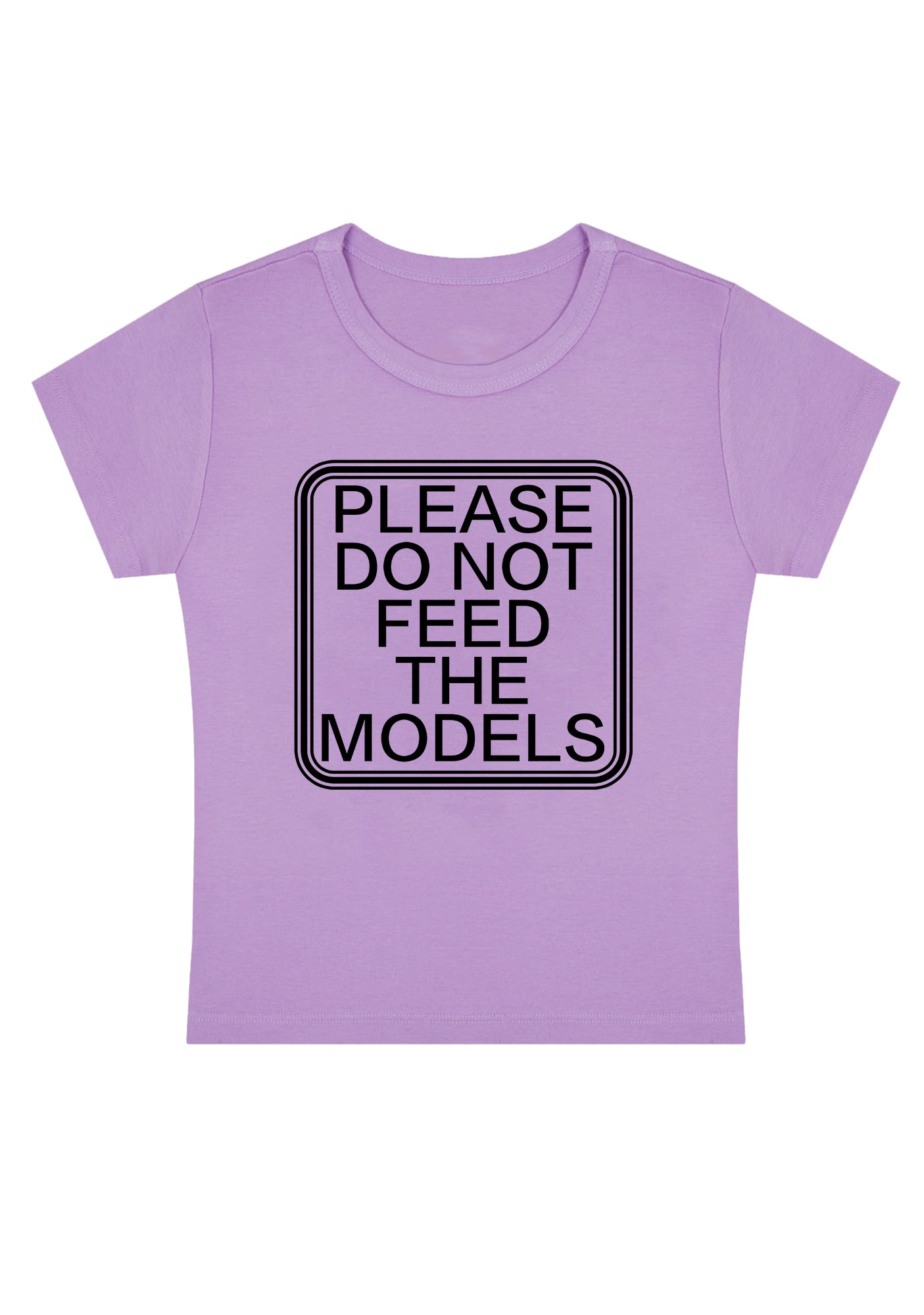 Curvy Please Do Not Feed The Models Baby Tee