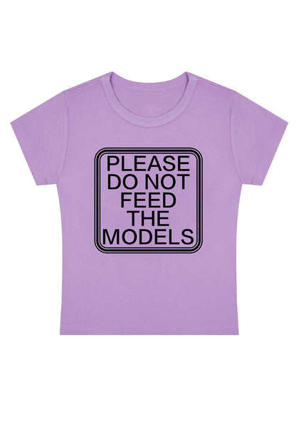 Curvy Please Do Not Feed The Models Baby Tee