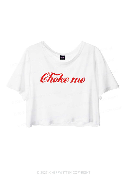 Choke Me Y2K Sheer Crop Tee Cherrykitten