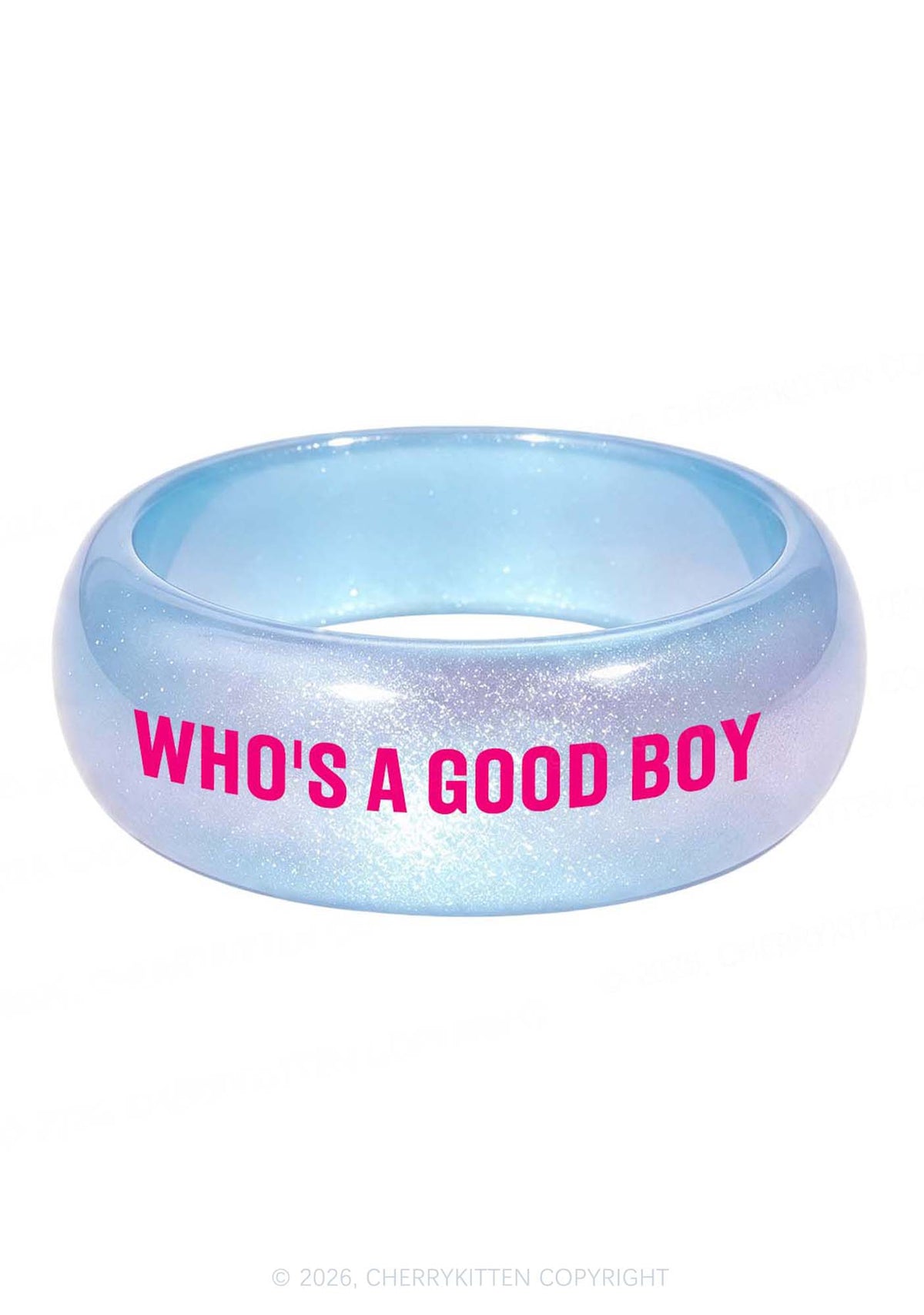 Whos A Good Boy Y2K Cuff Bangle Cherrykitten