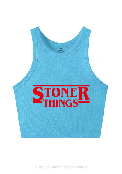 Stoner Things Y2K Crop Tank Top Cherrykitten
