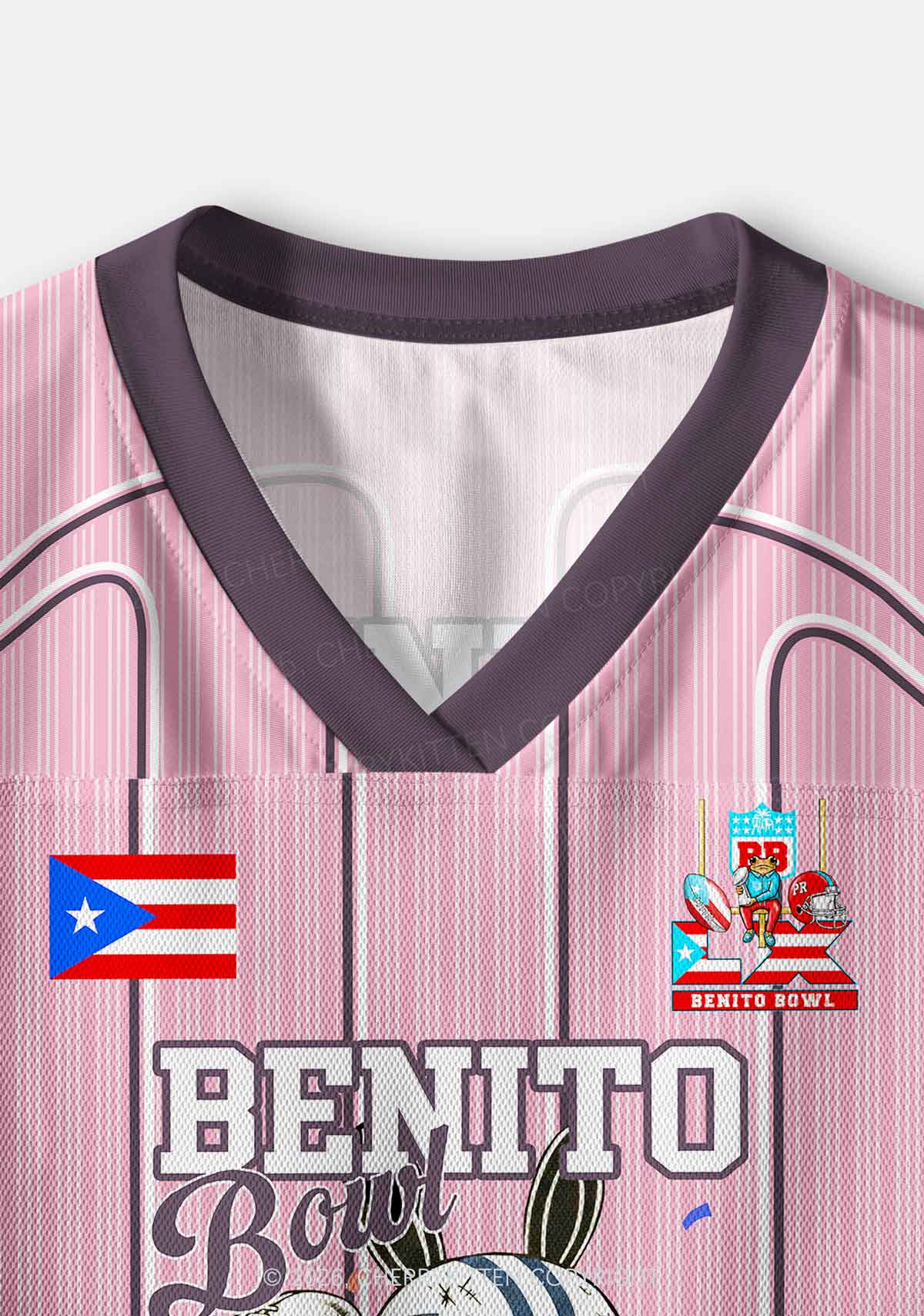 Pink Stripes Bunny Y2K Crop Sport Jersey Shirts Cherrykitten