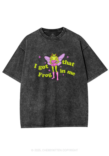 I Got That Frog Y2K Shirts Washed Tee Cherrykitten