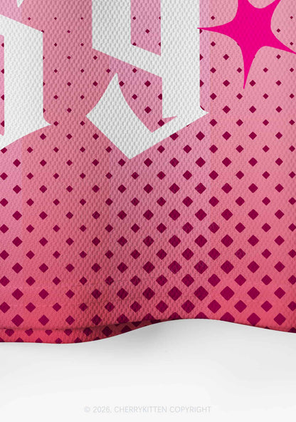 Pink Faggot Heart Pride Y2K Crop Sport Jersey Shirts Cherrykitten