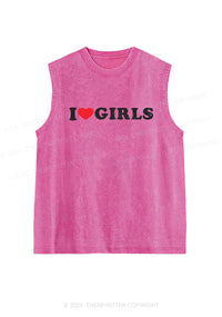 I Love Girls Y2K Washed Tank Cherrykitten
