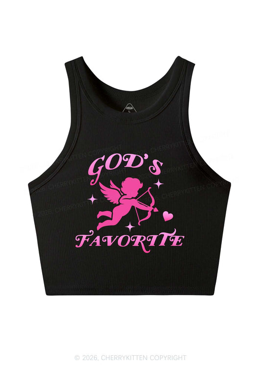 Gods Favorite Cupid Valentine's Day Y2K Crop Tank Top Cherrykitten