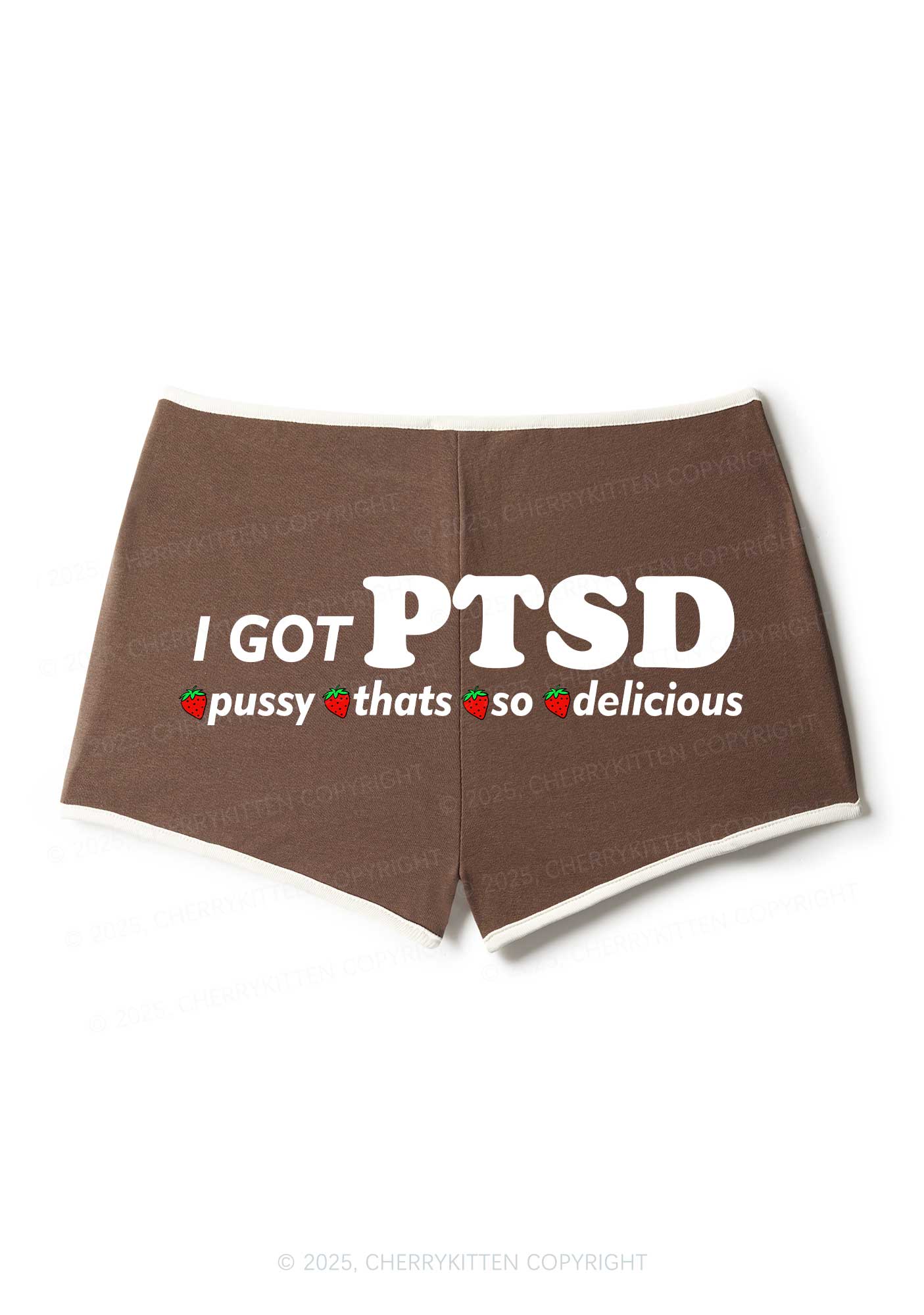 I Got Delicious PTSD Y2K Booty Shorts Cherrykitten