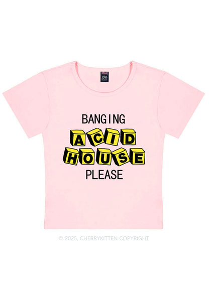 Banging Acid House Y2K Baby Tee Cherrykitten