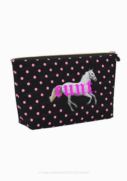 Cxxt Pony Y2K Makeup Bag Cherrykitten