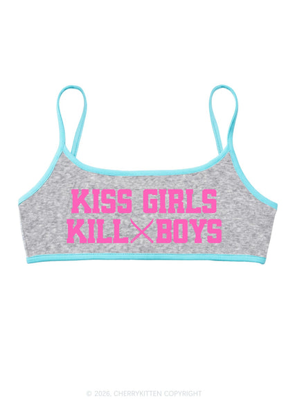 Kiss Girls Kill Boys Pride Y2K Super Crop Cami Cherrykitten