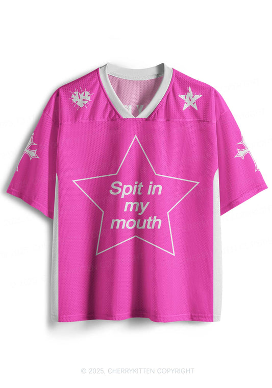 Custom Pink Spit In My Mouth Y2K Sport Jersey Shirts Cherrykitten