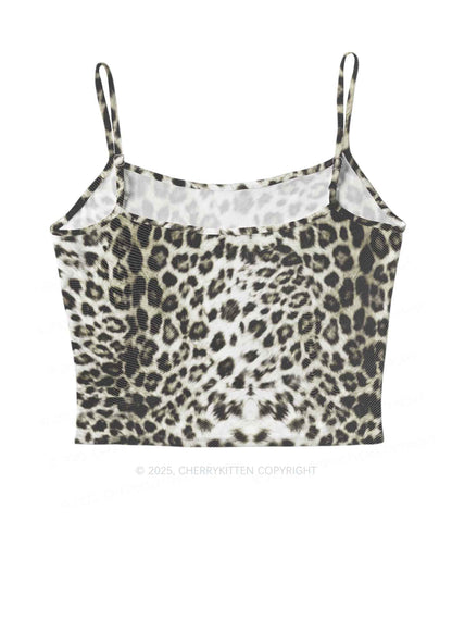 Wild Leopard Y2K Mesh Cami Tank Cherrykitten