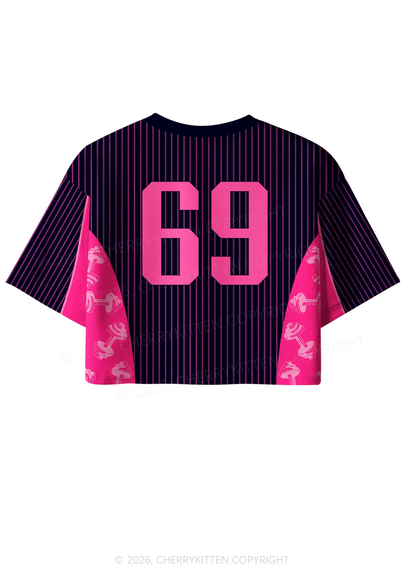 I Put The Bi In Biceps Pride Y2K Crop Sport Jersey Shirts Cherrykitten