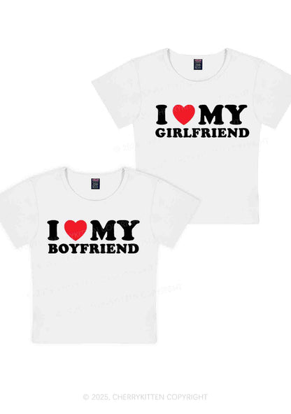 I Love GF BF Y2K Valentine's Day Baby Tee Cherrykitten