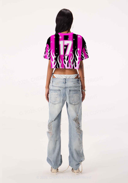 Gangsta Rap Made Me Do It Y2K Crop Sport Jersey Shirts Cherrykitten