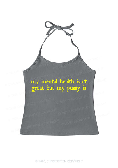 Great Mental Health Y2K Halter Neck Cami Cherrykitten