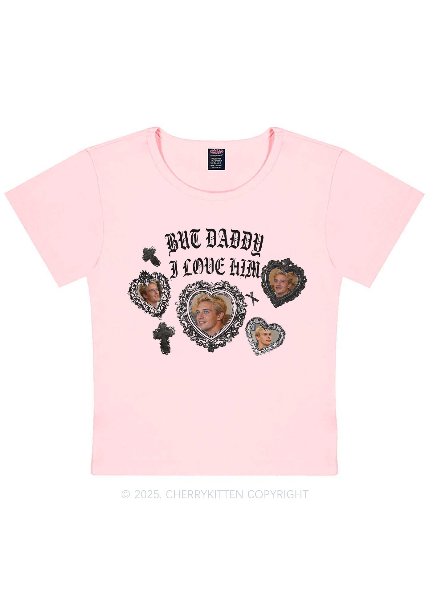 Gothic But Daddy I Love Him Y2K Baby Tee Cherrykitten