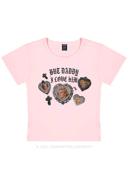Gothic But Daddy I Love Him Y2K Baby Tee Cherrykitten