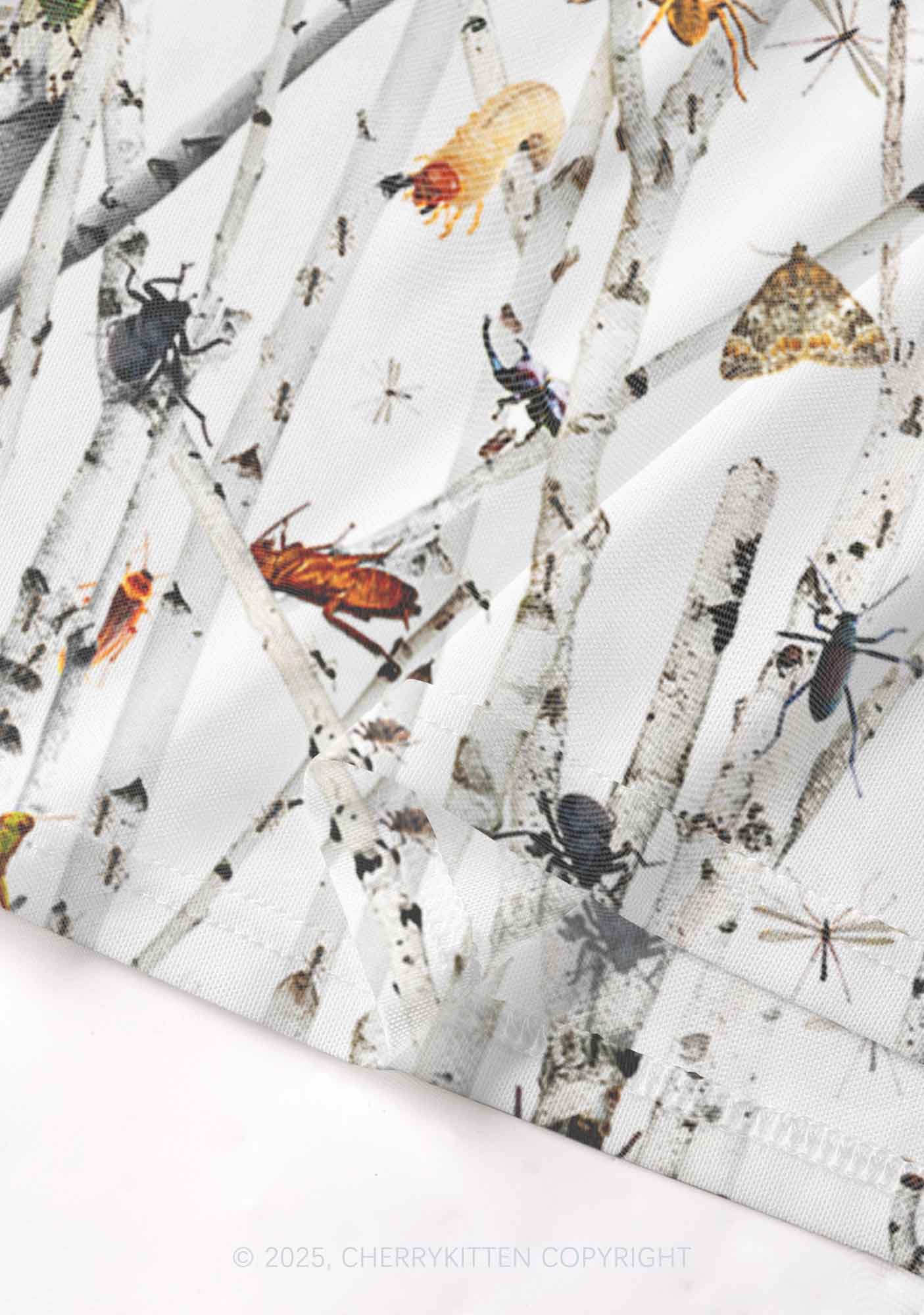 Insects On Birch Y2K Mesh Cami Tank Cherrykitten