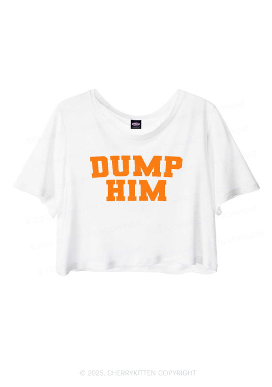 Dump Him Y2K Sheer Crop Tee Cherrykitten