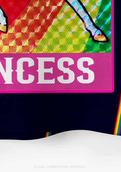 Princess Unicorn Rainbow Y2K Crop Sport Jersey Shirts Cherrykitten