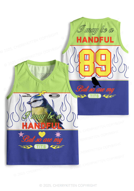Custom Be A Handful Y2K Sport Jersey Tank Cherrykitten